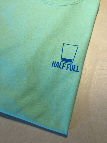 Ultra Optimist (neon blue on mint green)