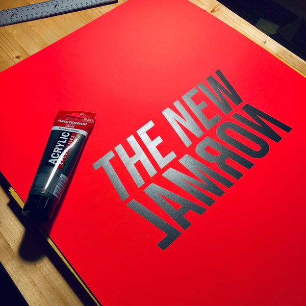 The new normal Poster (neon red)