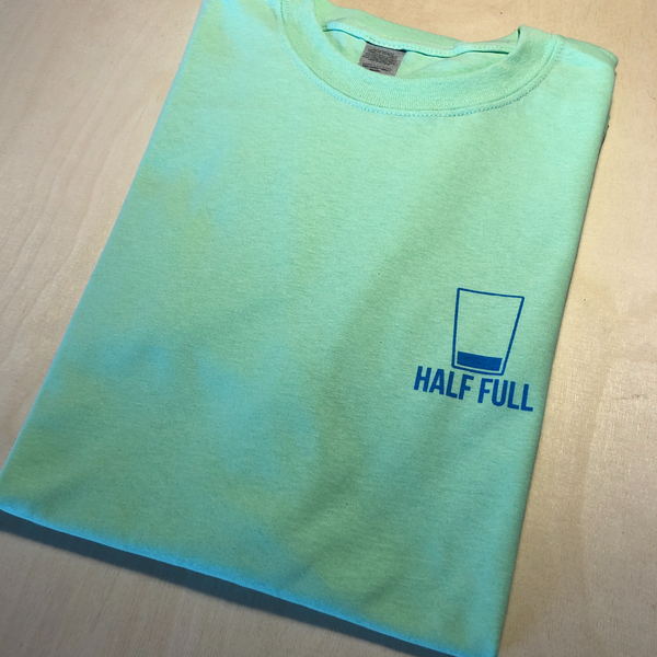 Ultra Optimist (neon blue on mint green)