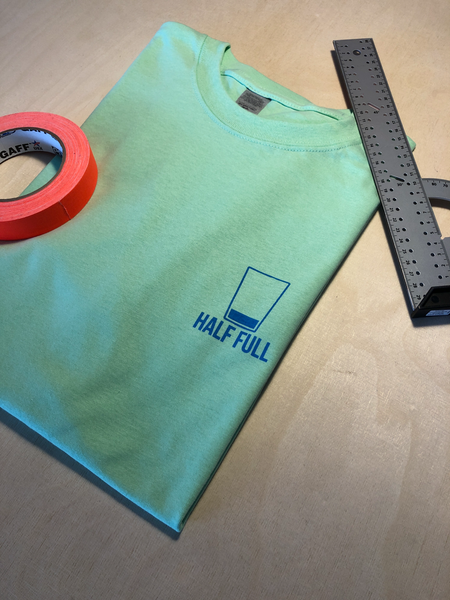 Ultra Optimist (neon blue on mint green)