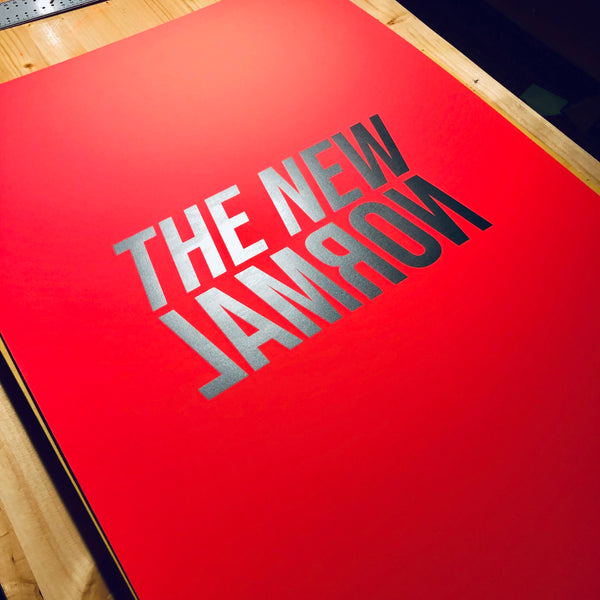 The new normal Poster (neon red)